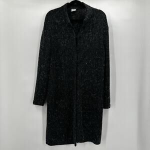 Alpaca Warehouse Sweater Womens OS Gray Duster Wool Long Chunky